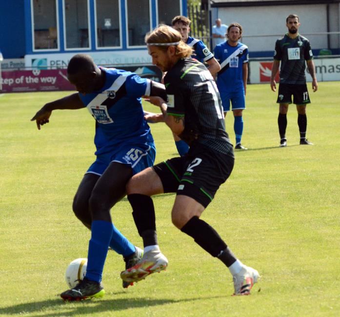 Alhagi Touray Sisay made an impressive debut for Haverfordwest County